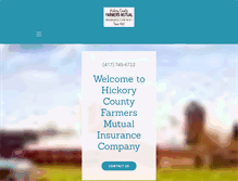 Tablet Screenshot of hickorycountyfarmersmutual.com